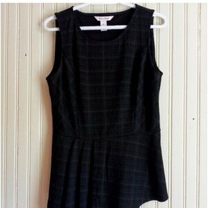 White House Black Market Women’s Peplum Pinstripe Sleeveless Blouse Size Medium